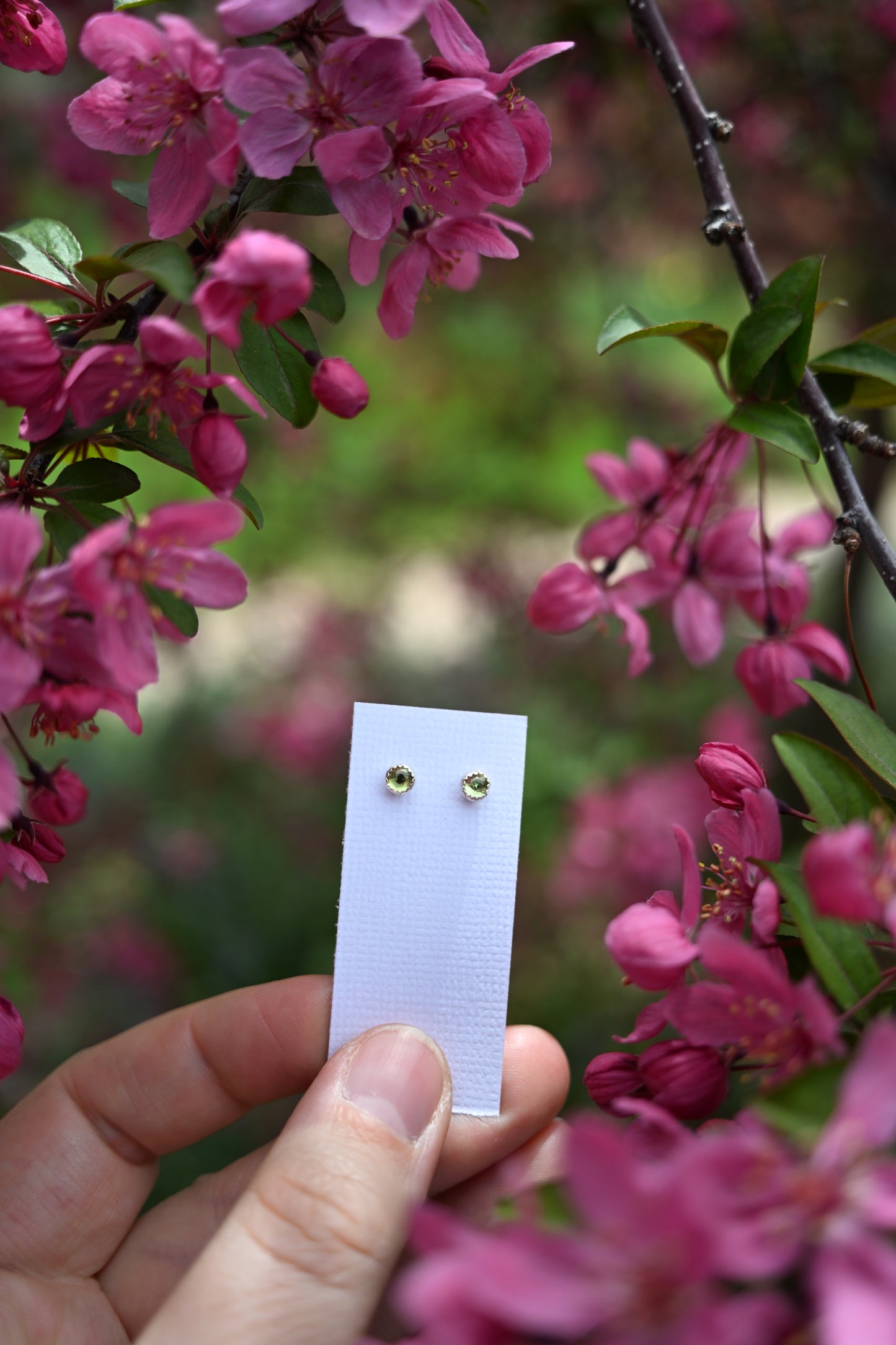 Gemstone Stud Earrings (READY TO SHIP)