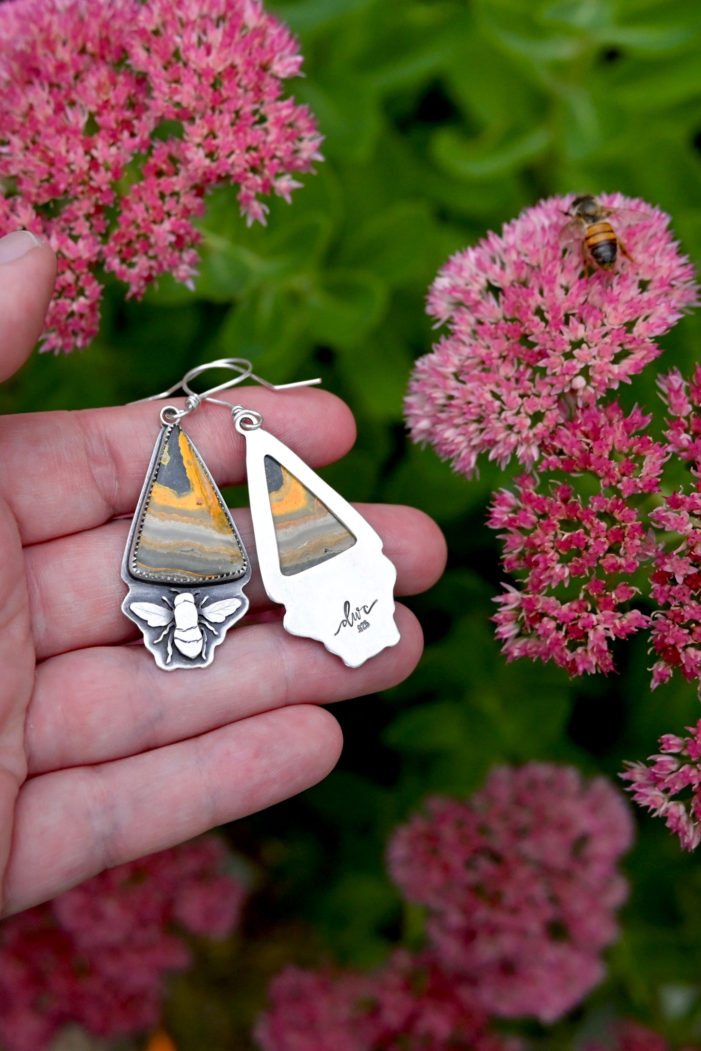 Bumblebee Jasper Earrings