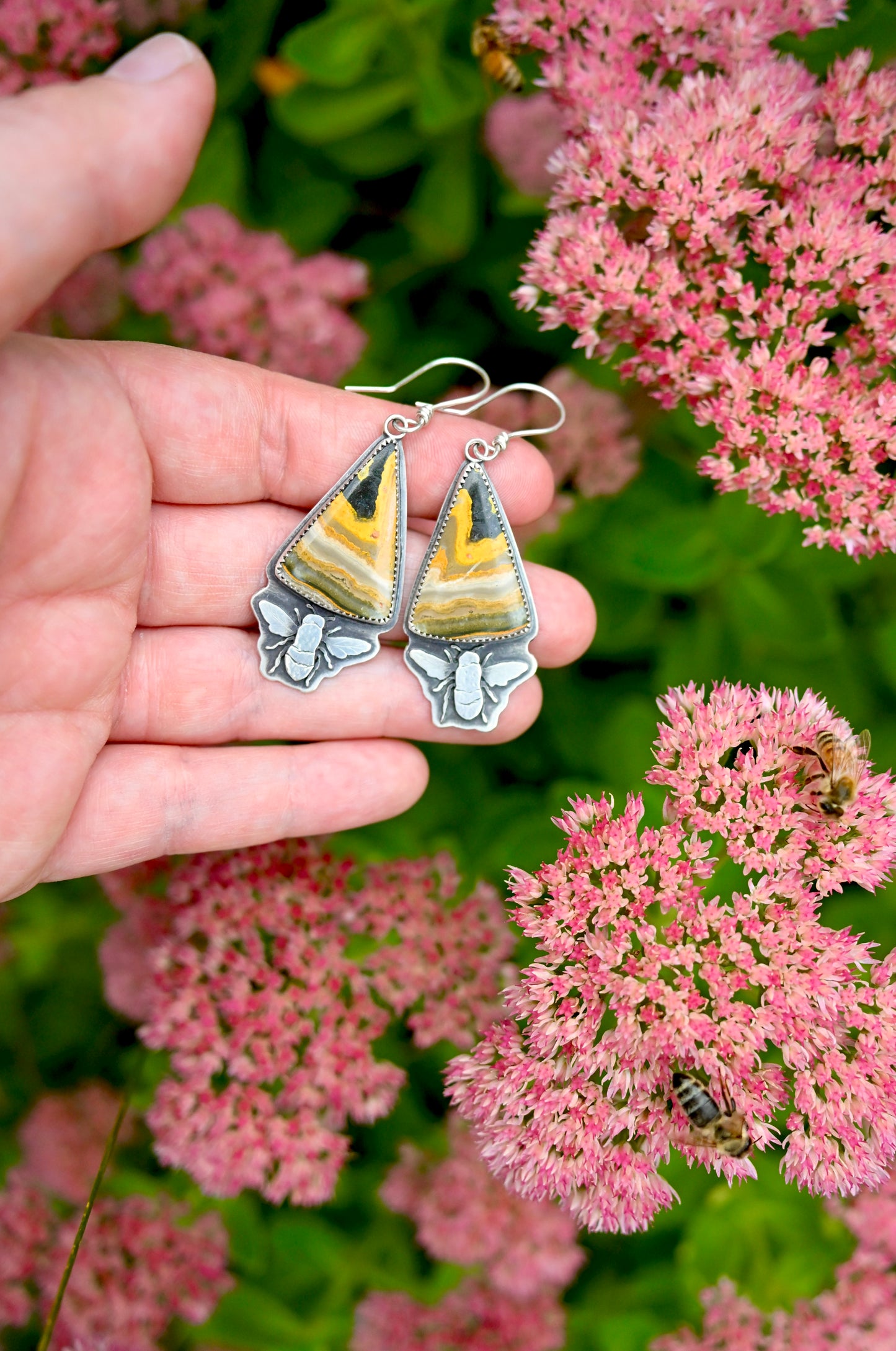 Bumblebee Jasper Earrings