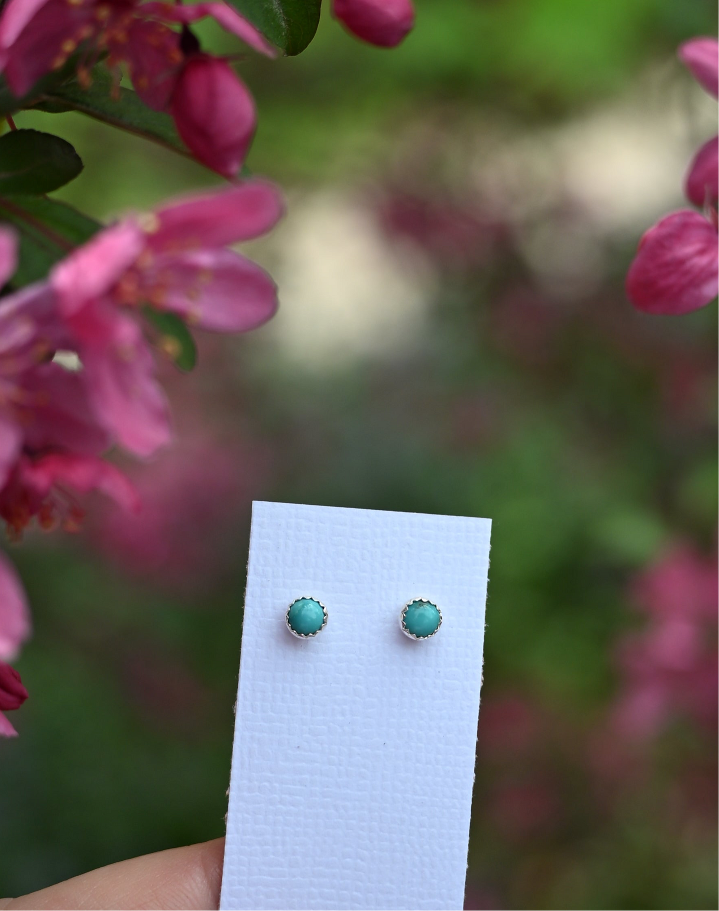 Gemstone Stud Earrings (READY TO SHIP)
