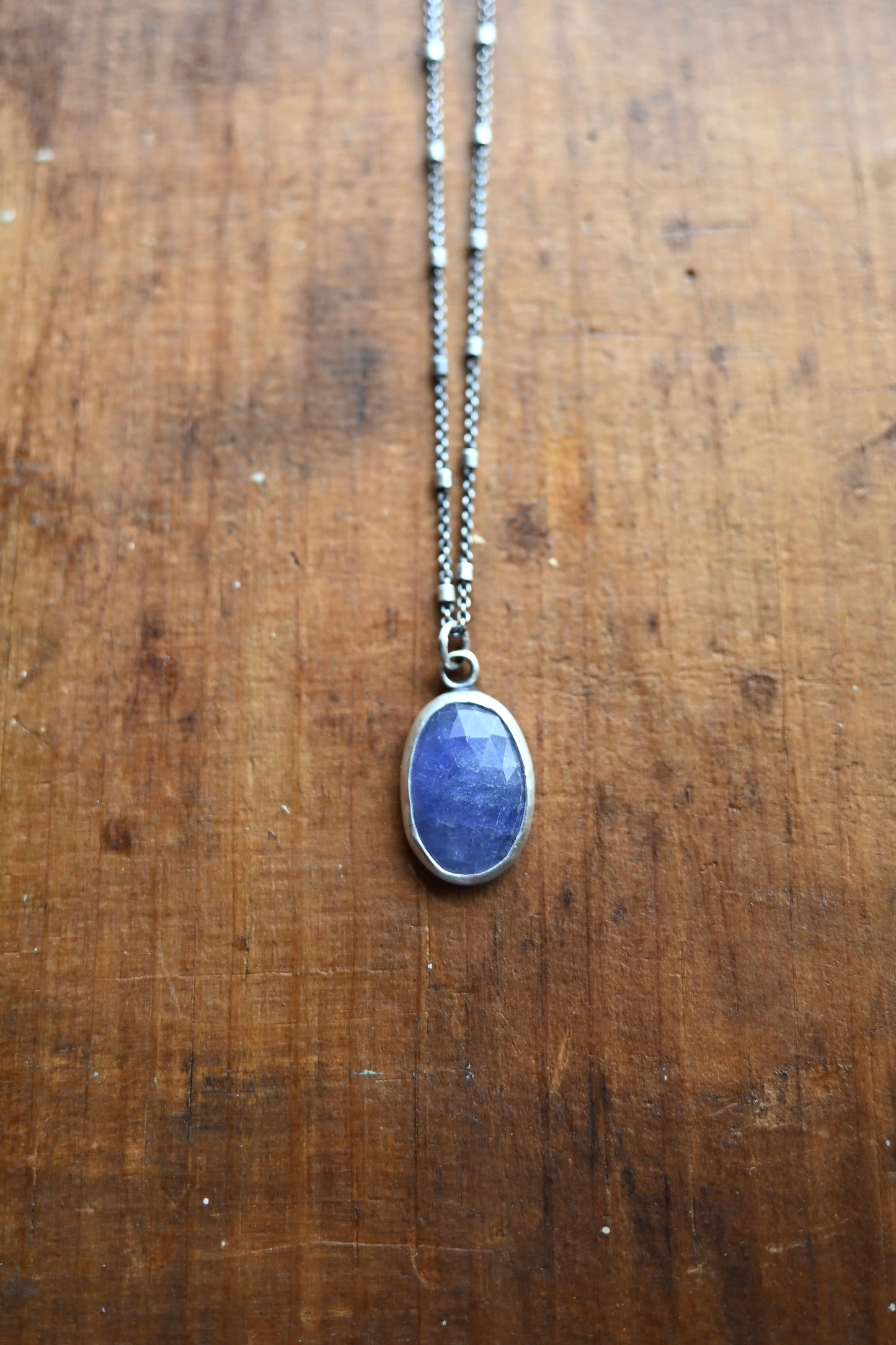 Tanzanite Gemstone Necklace - 18"