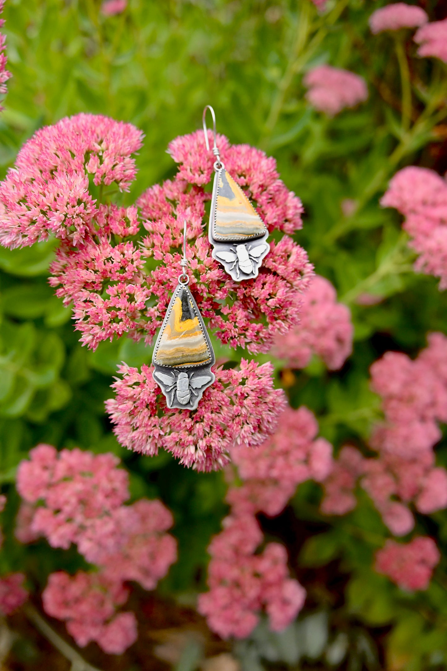Bumblebee Jasper Earrings