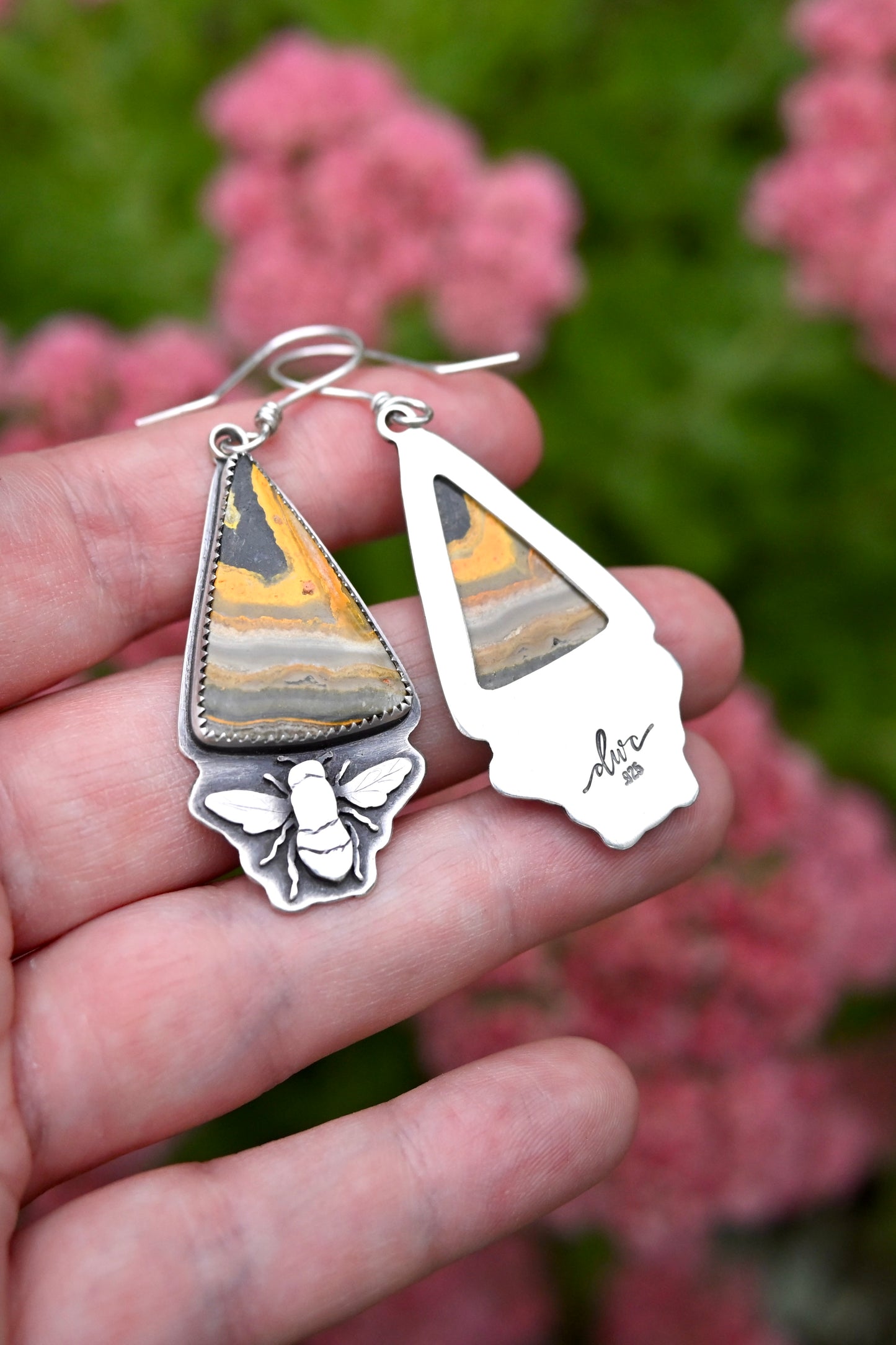 Bumblebee Jasper Earrings