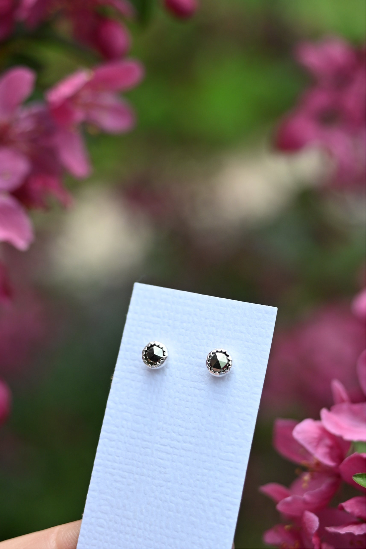 Gemstone Stud Earrings (READY TO SHIP)
