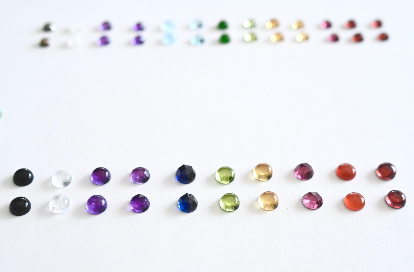Gemstone Stud Earrings - MADE TO ORDER