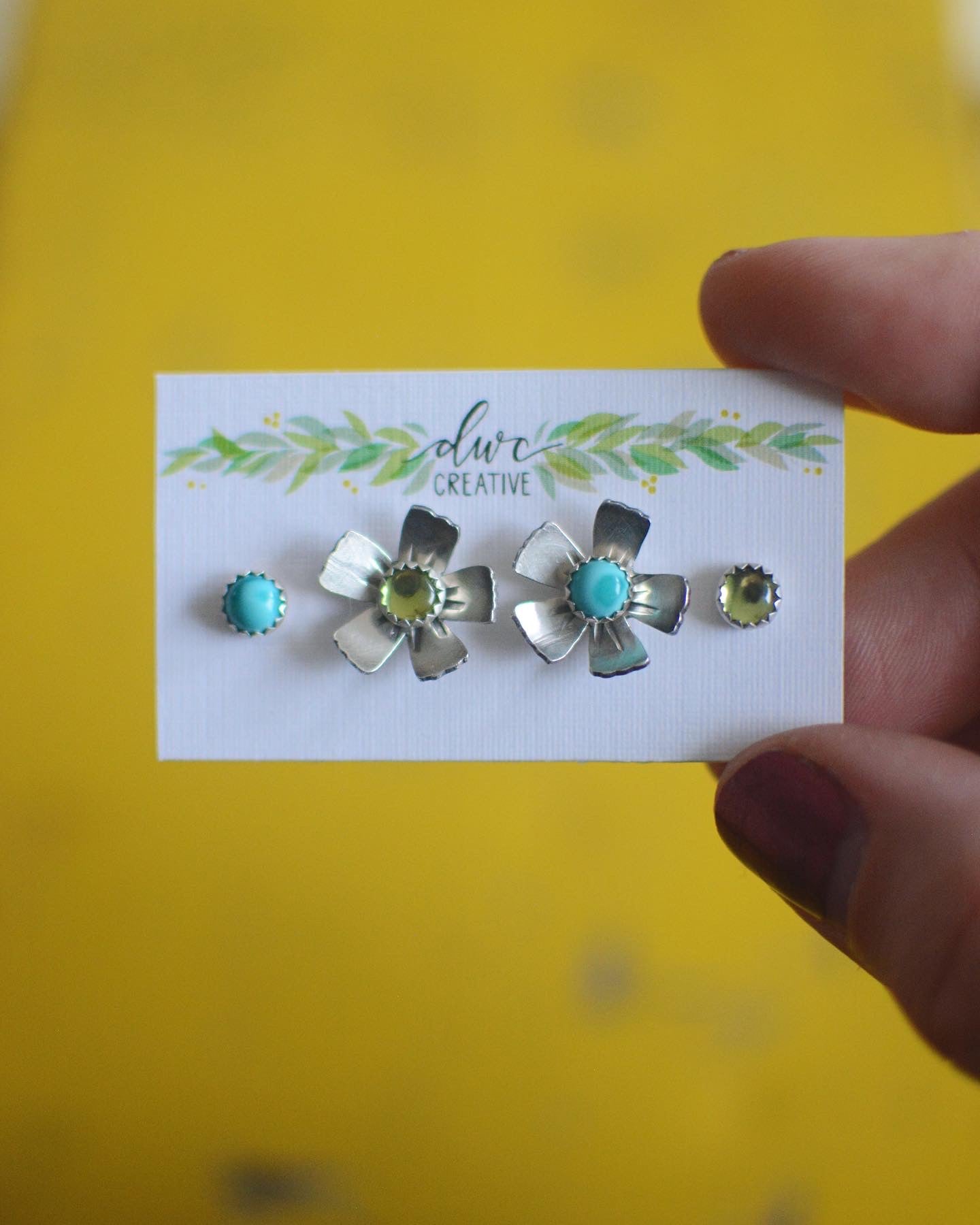 Gemstone Stud Earrings - MADE TO ORDER