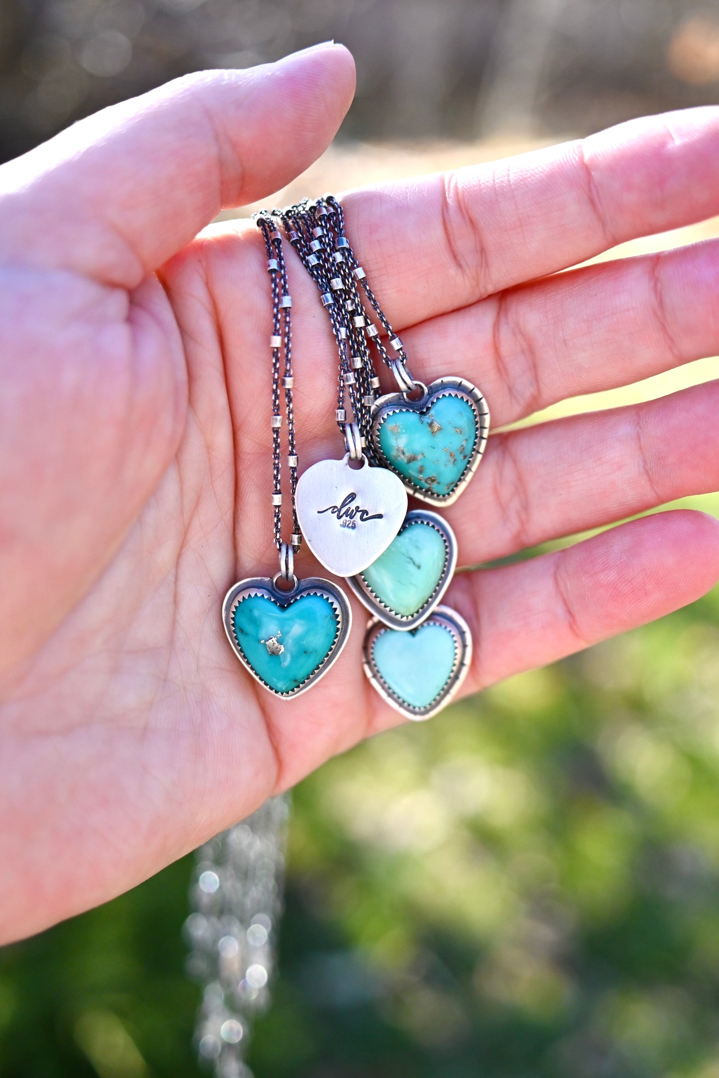 Turquoise Heart Necklace - No. 4