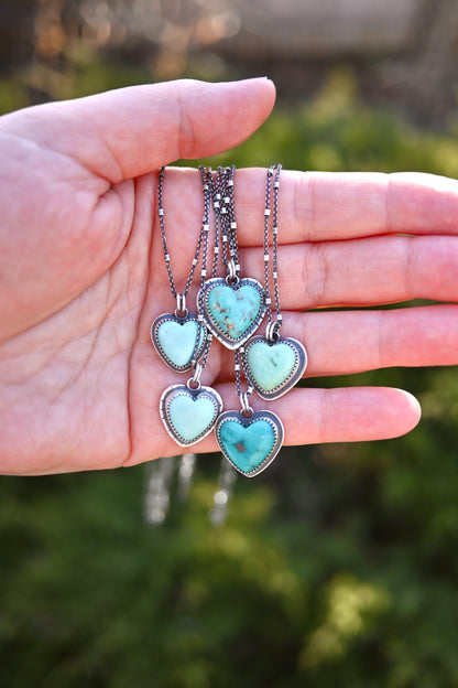 Turquoise Heart Necklace - No. 1