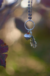 Acorn + Oak Leaf Necklace - No. 2