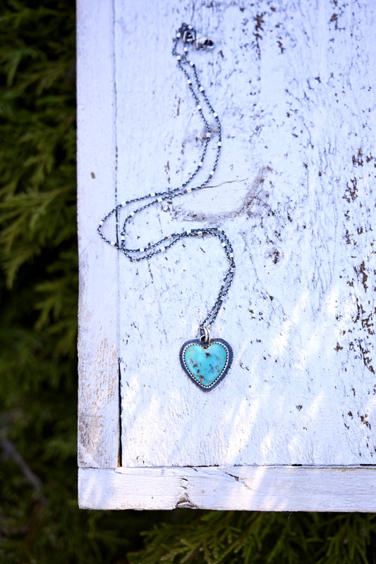 Turquoise Heart Necklace - No. 5