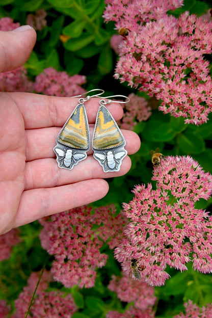 Bumblebee Jasper Earrings