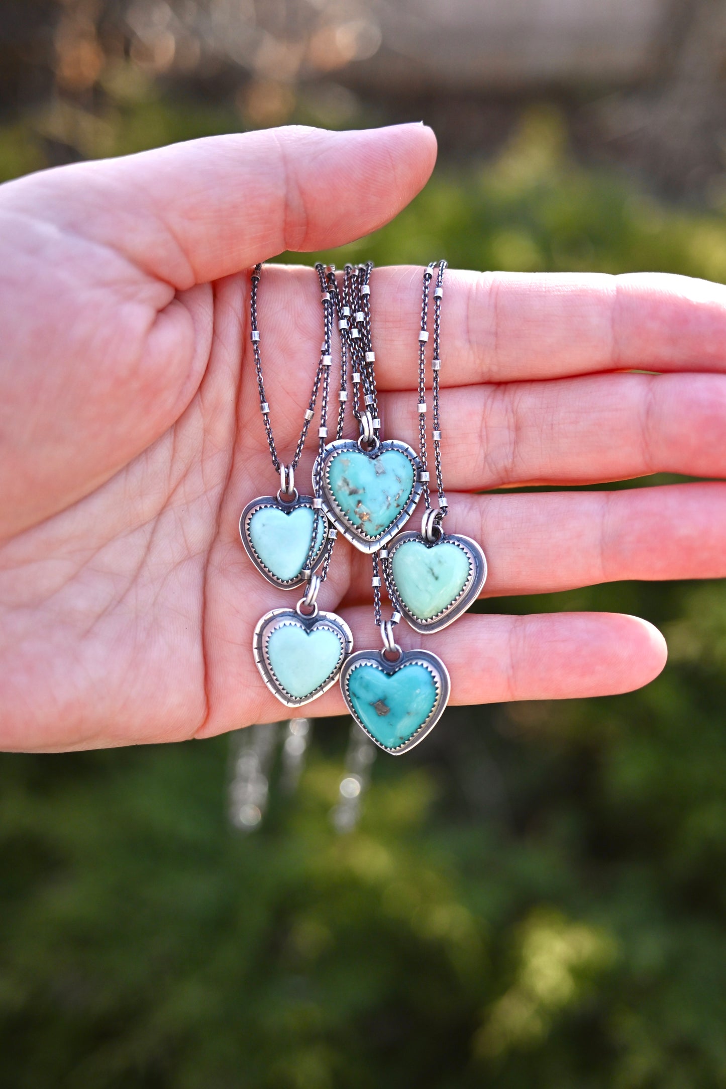 Turquoise Heart Necklace - No. 3