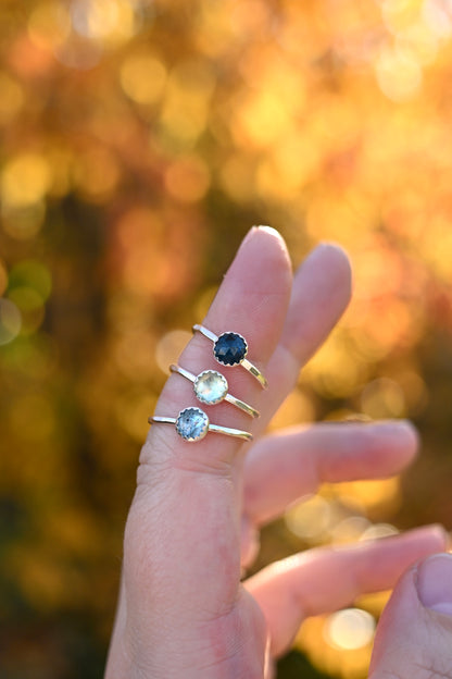Dainty Kyanite Gemstone Ring - Various Sizes