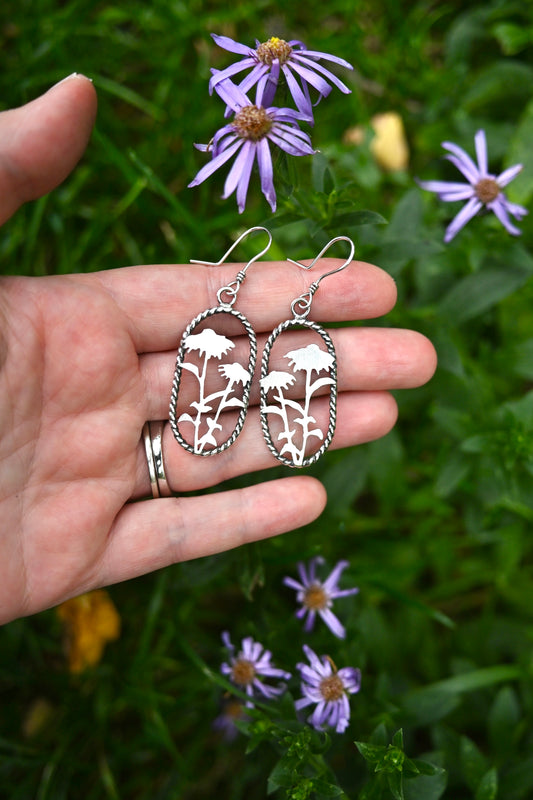 Daisy Hoop Earrings