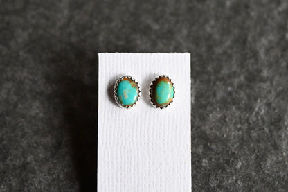 Fox Turquoise Stud Earrings