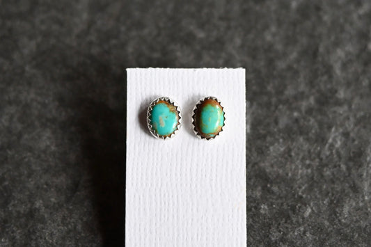 Fox Turquoise Stud Earrings