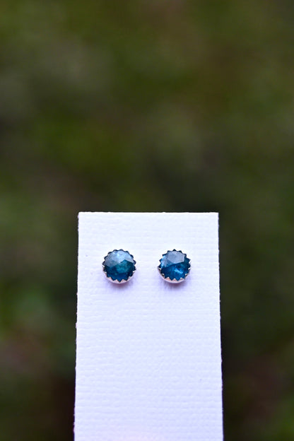 Blue Kyanite Stud Earrings