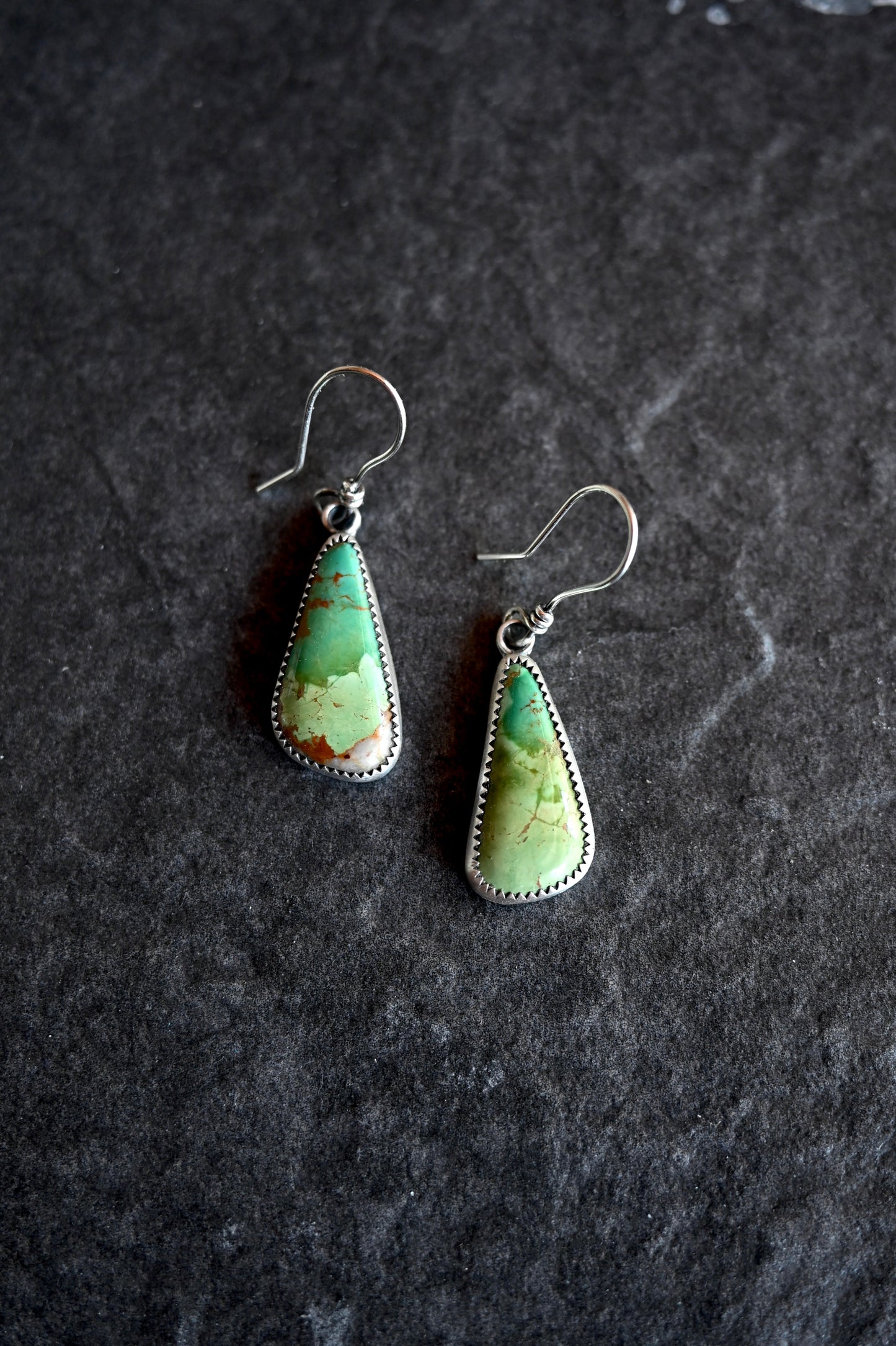 Broken Arrow Turquoise Earrings - No.2