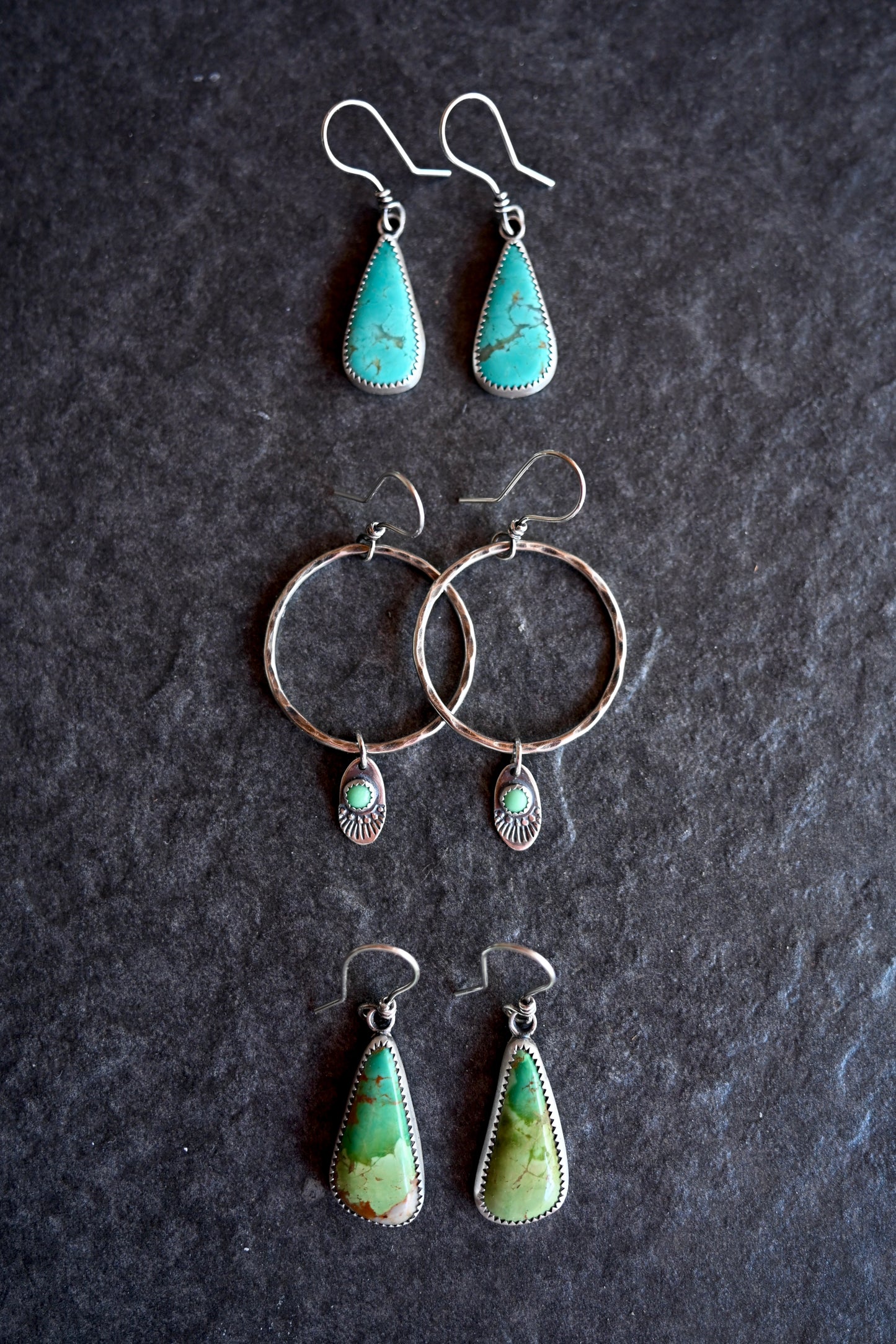 Broken Arrow Turquoise Earrings - No.1