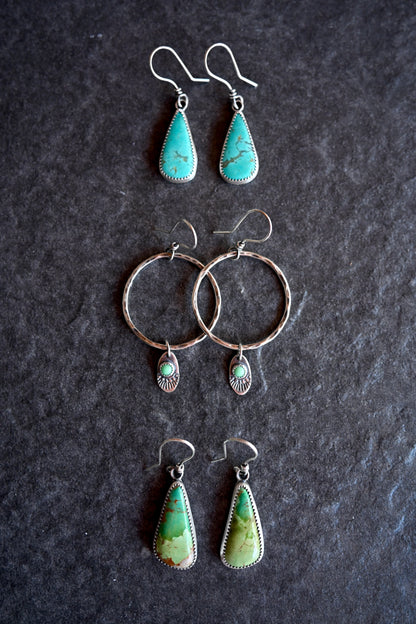 Broken Arrow Turquoise Earrings - No.1