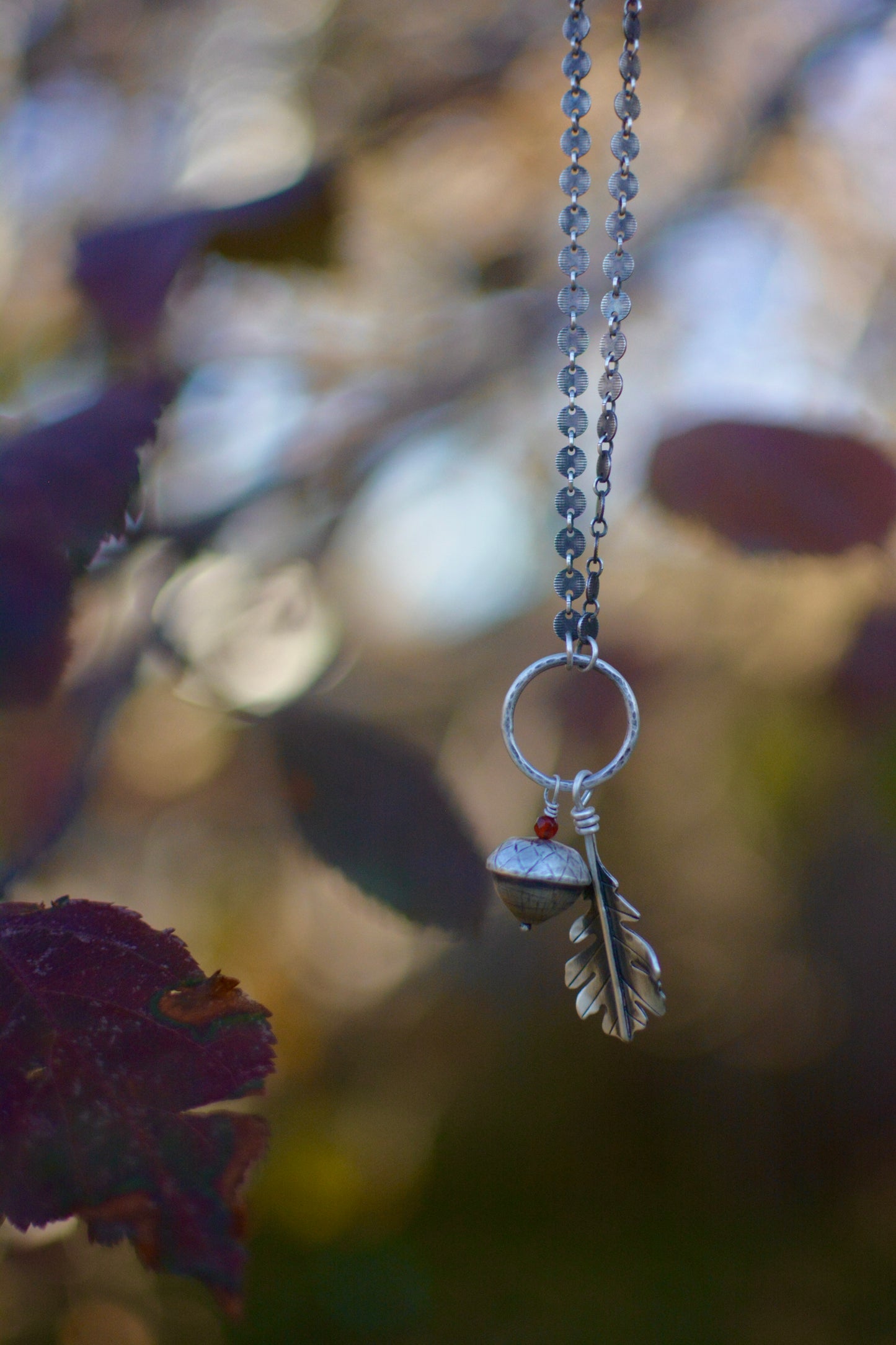 Acorn + Oak Leaf Necklace - No. 2