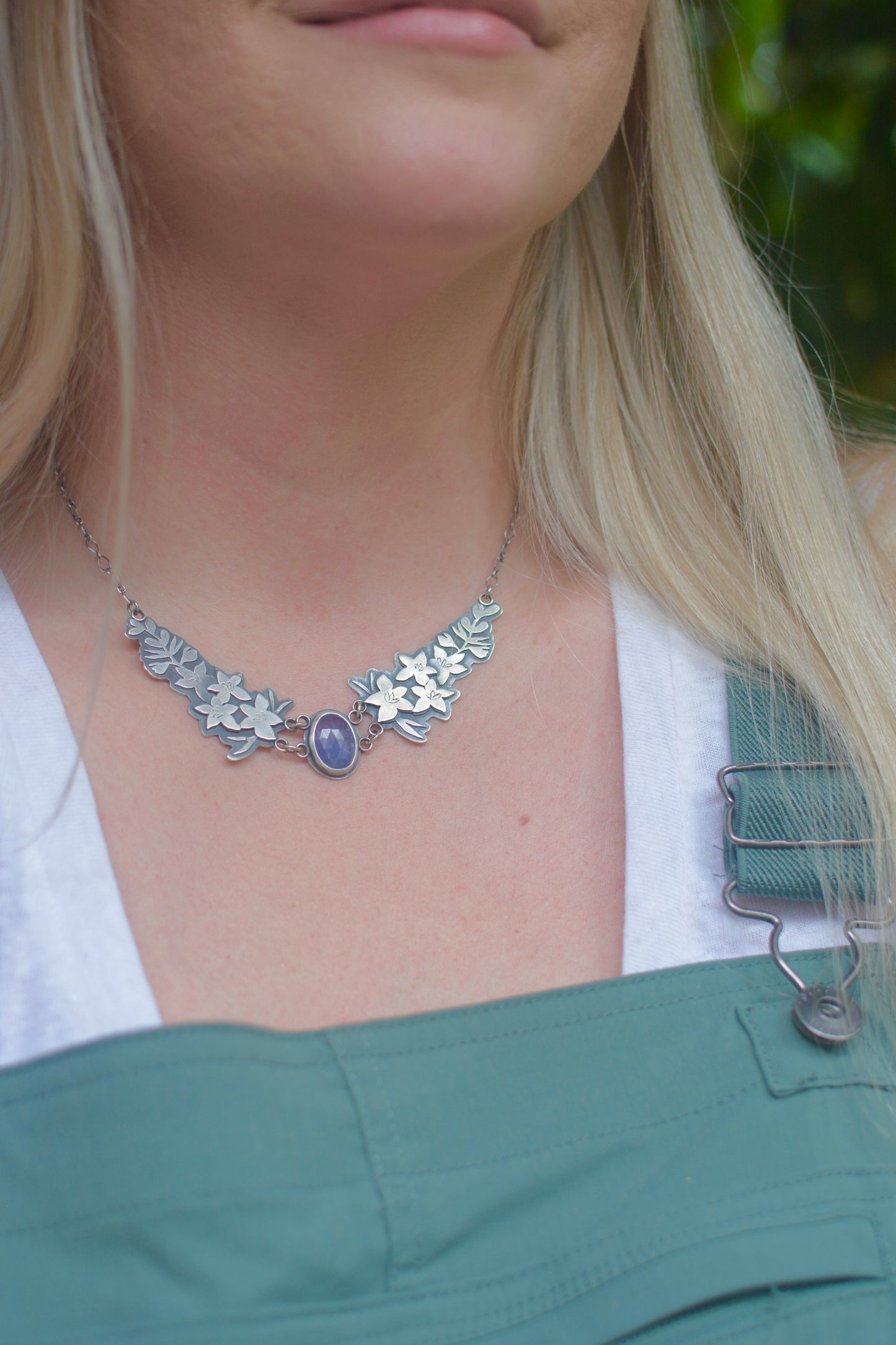 Larkspur + Tanzanite Necklace - 18”