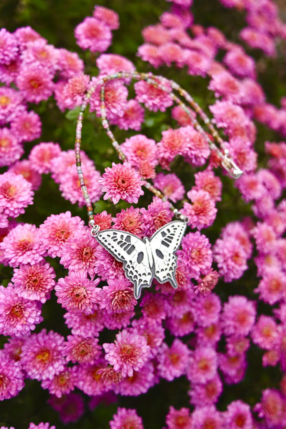 Swallowtail Butterfly + Tourmaline Necklace
