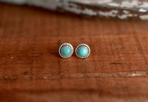 Carico Lake Turquoise Stud Earrings