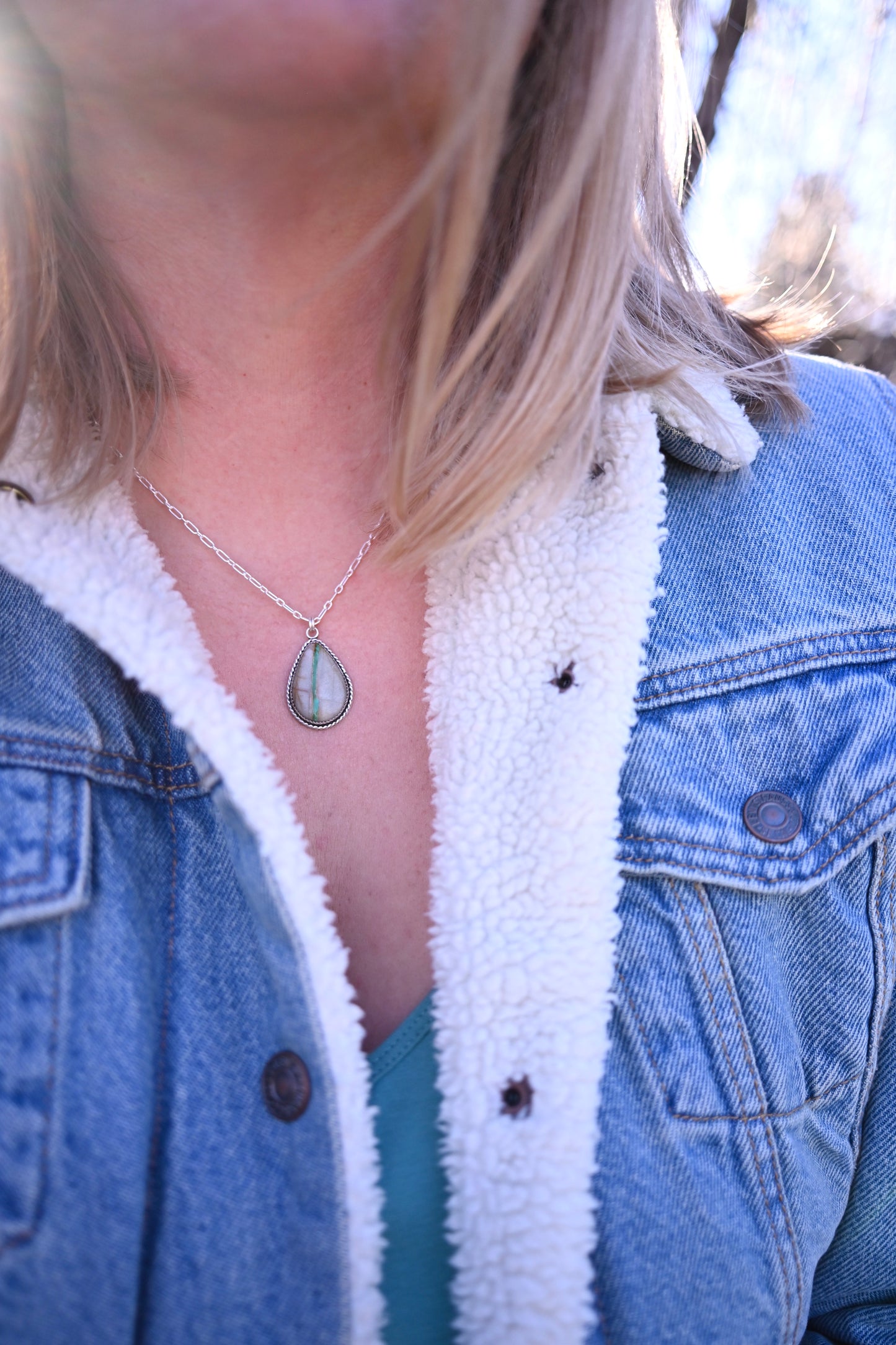 Royston Ribbon Turquoise Necklace