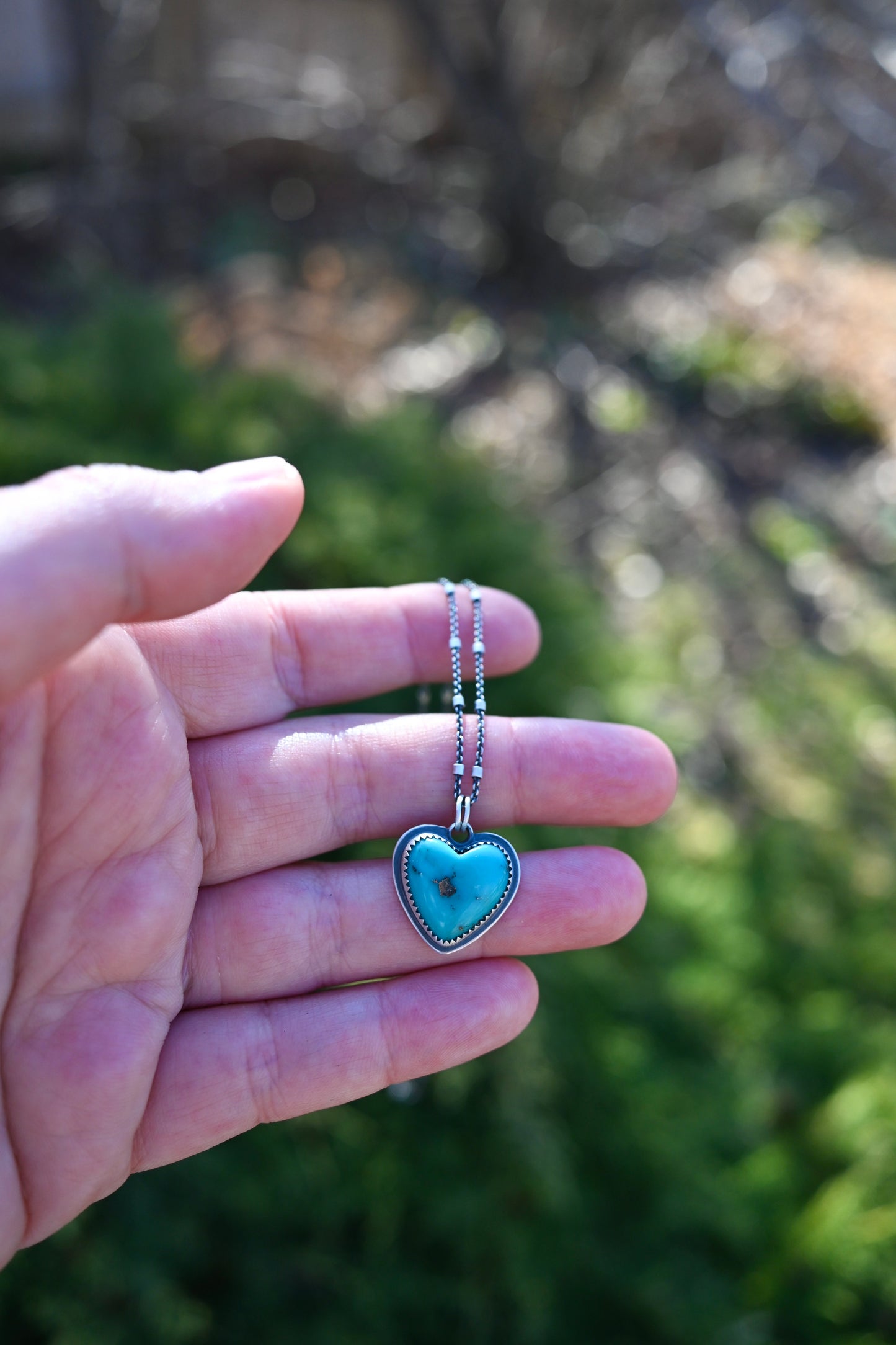 Turquoise Heart Necklace - No. 4