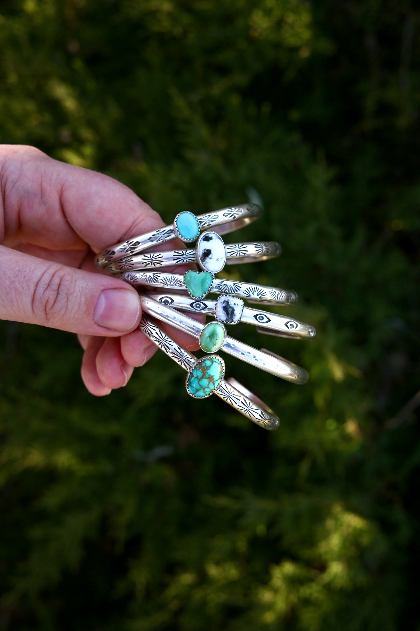 White Buffalo Stacking Cuff Bracelet