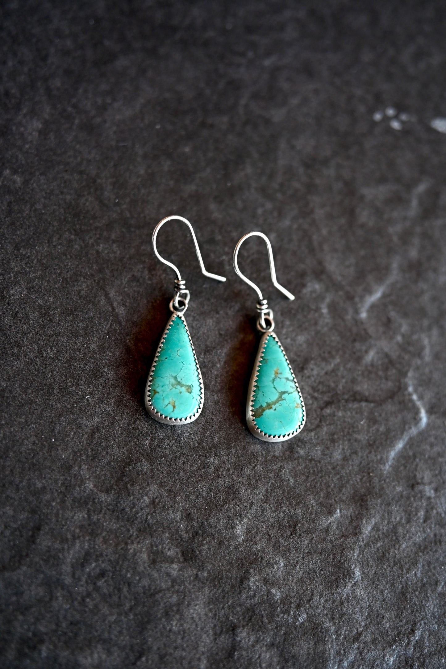 Broken Arrow Turquoise Earrings - No.1