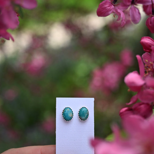 Fox Turquoise Stud Earrings