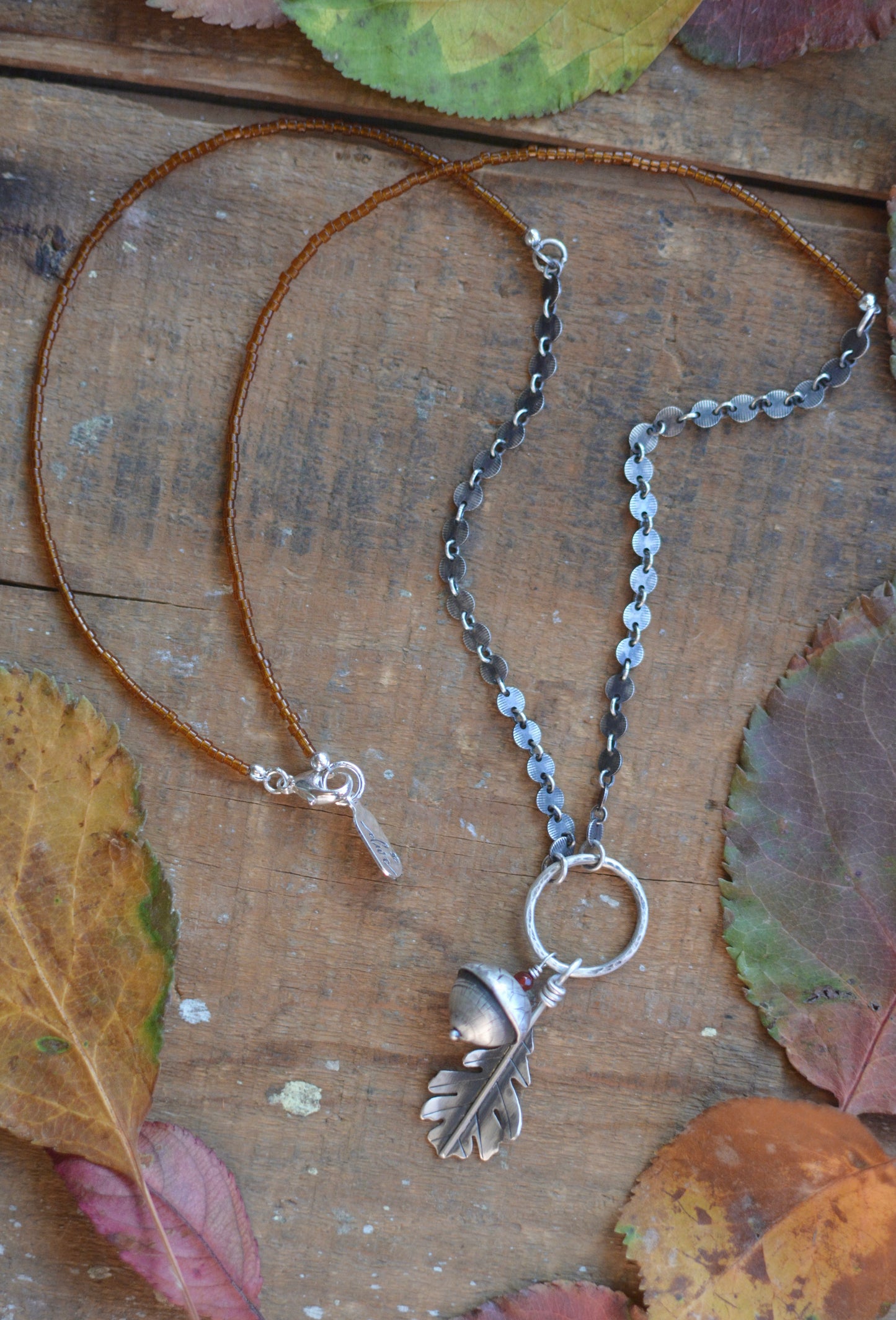 Acorn + Oak Leaf Necklace - No. 2