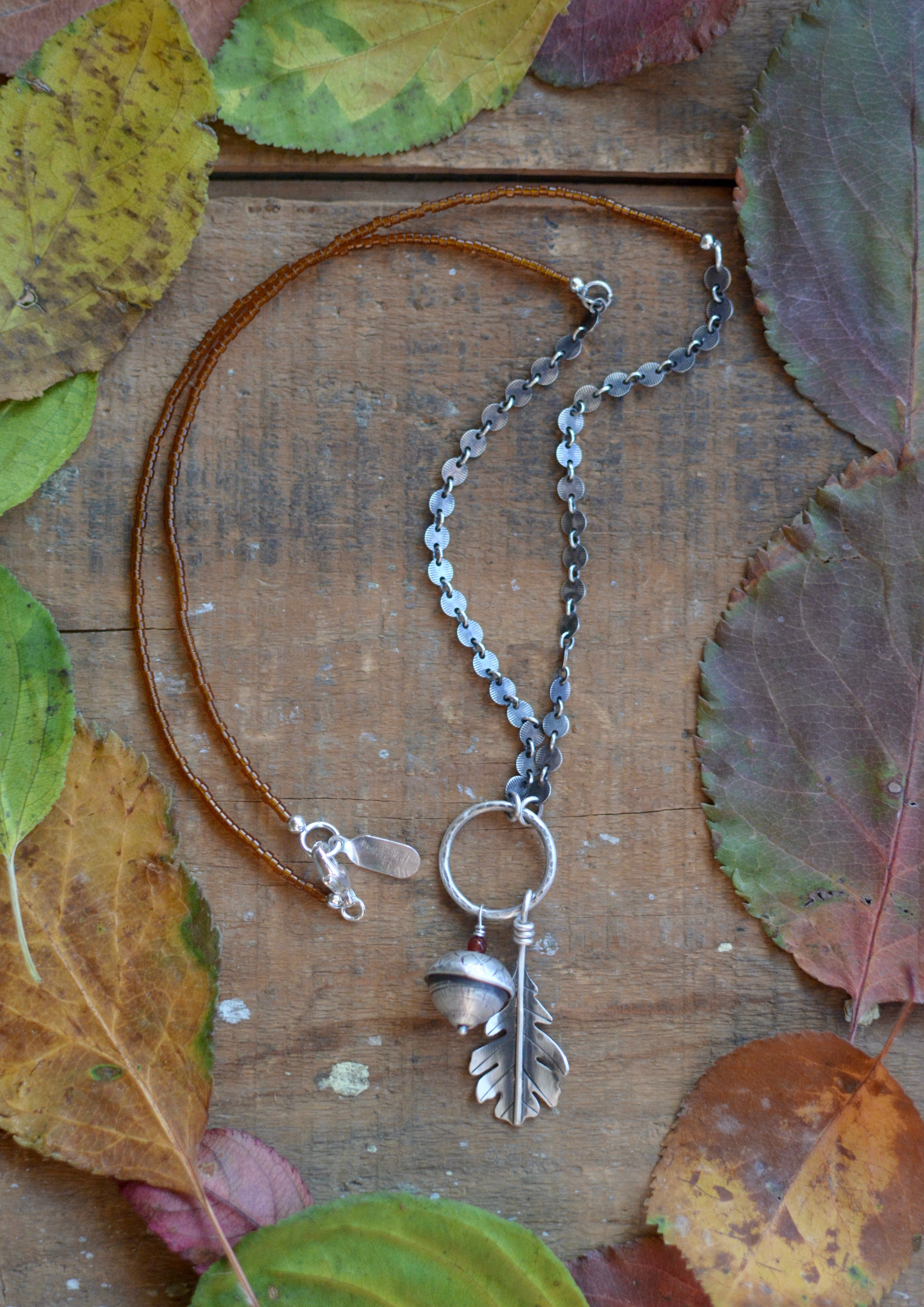 Acorn + Oak Leaf Necklace - No. 2