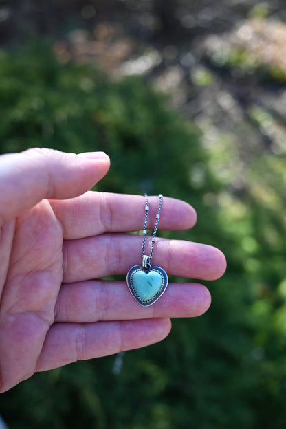 Turquoise Heart Necklace - No. 1