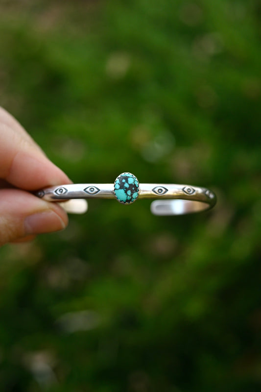 Hubei Turquoise Stacking Cuff Bracelet