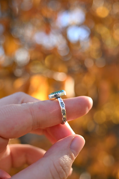 Sonoran Gold Turquoise Ring - Size 7.25