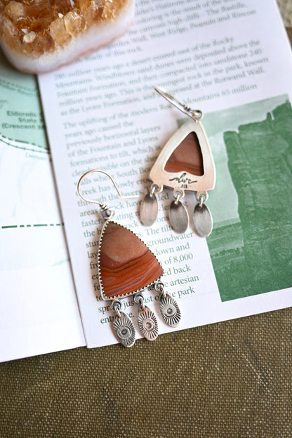 Landscape Jasper Fringe Earrings