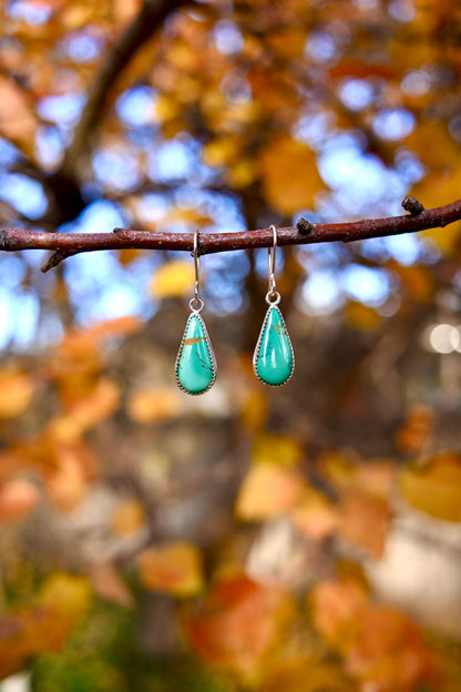 Broken Arrow Turquoise Earrings