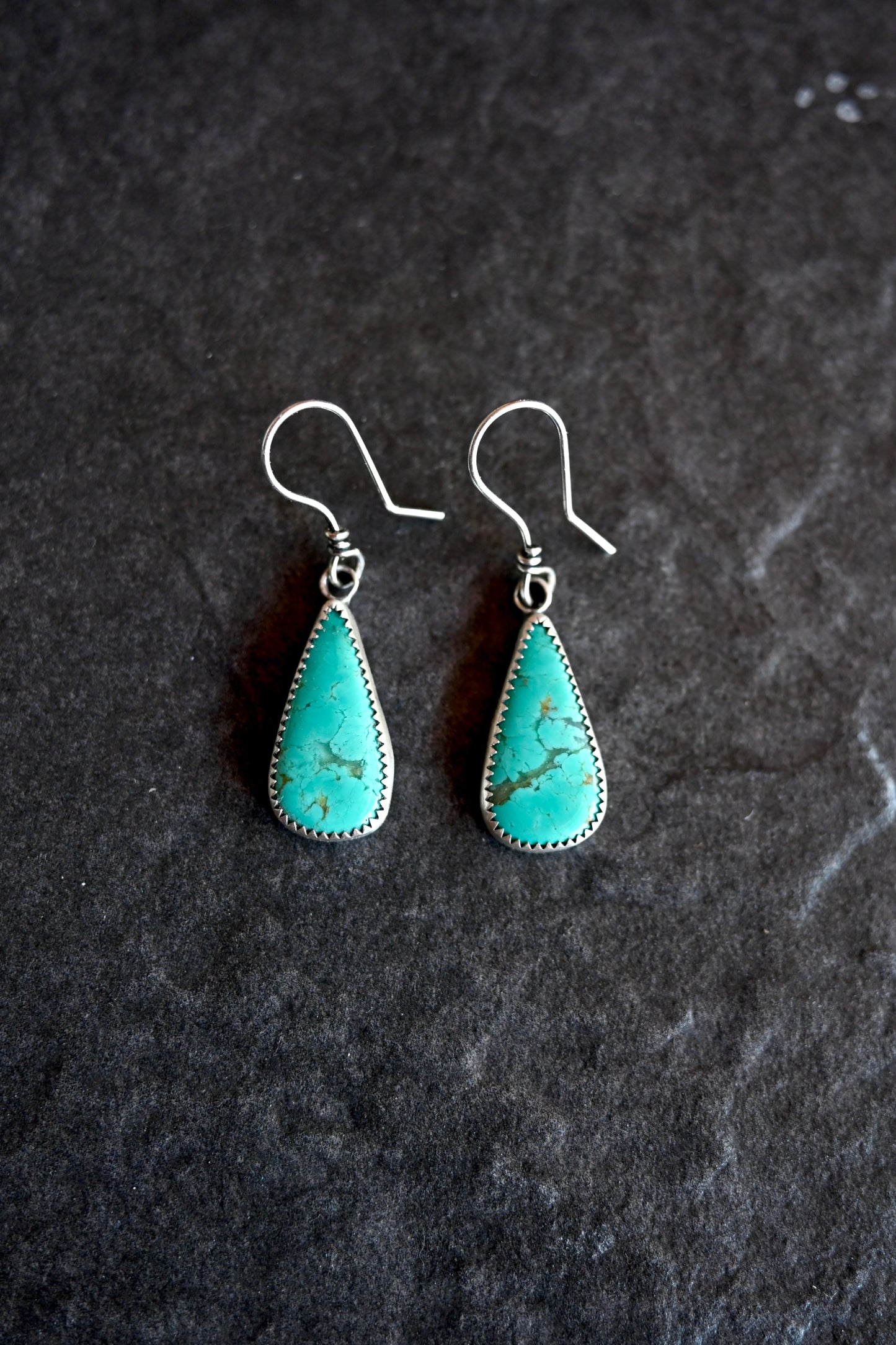 Broken Arrow Turquoise Earrings - No.1