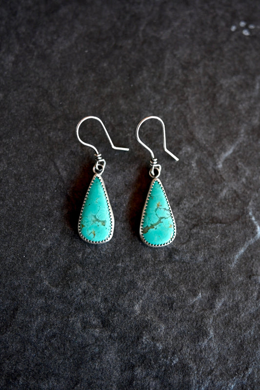 Broken Arrow Turquoise Earrings - No.1