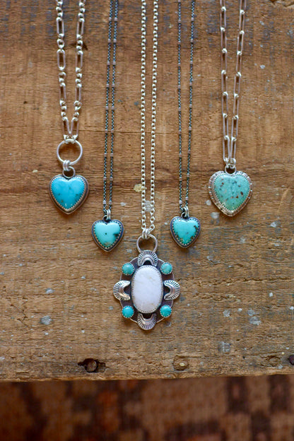 Carico Lake Turquoise + White Buffalo Turquoise Necklace