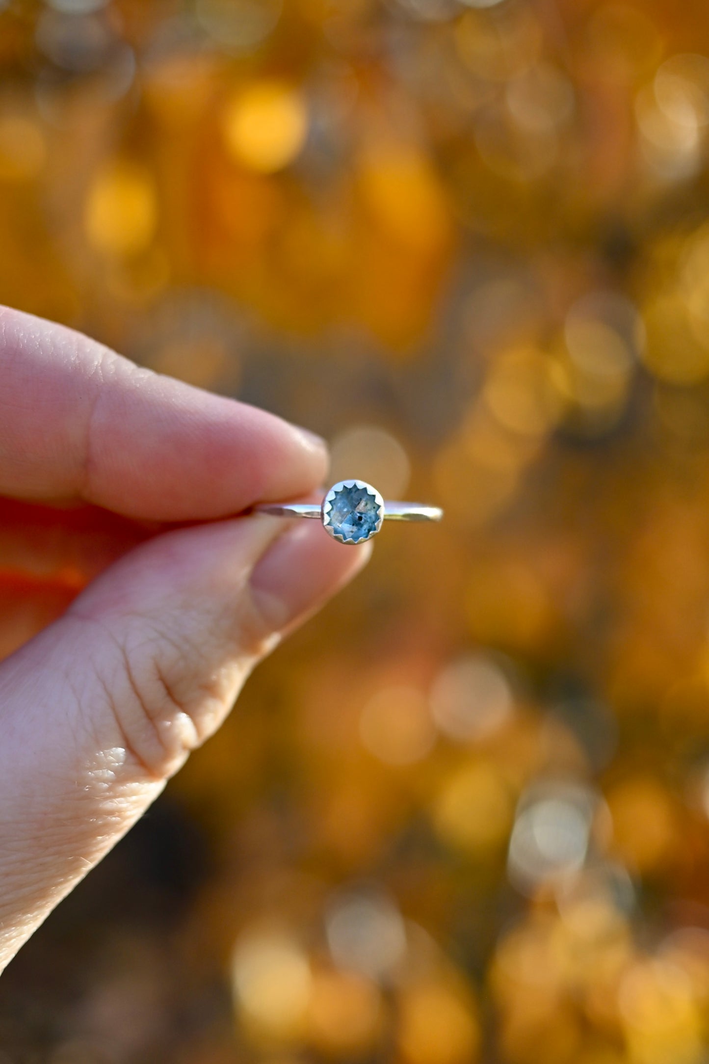 Dainty Kyanite Gemstone Ring - Various Sizes