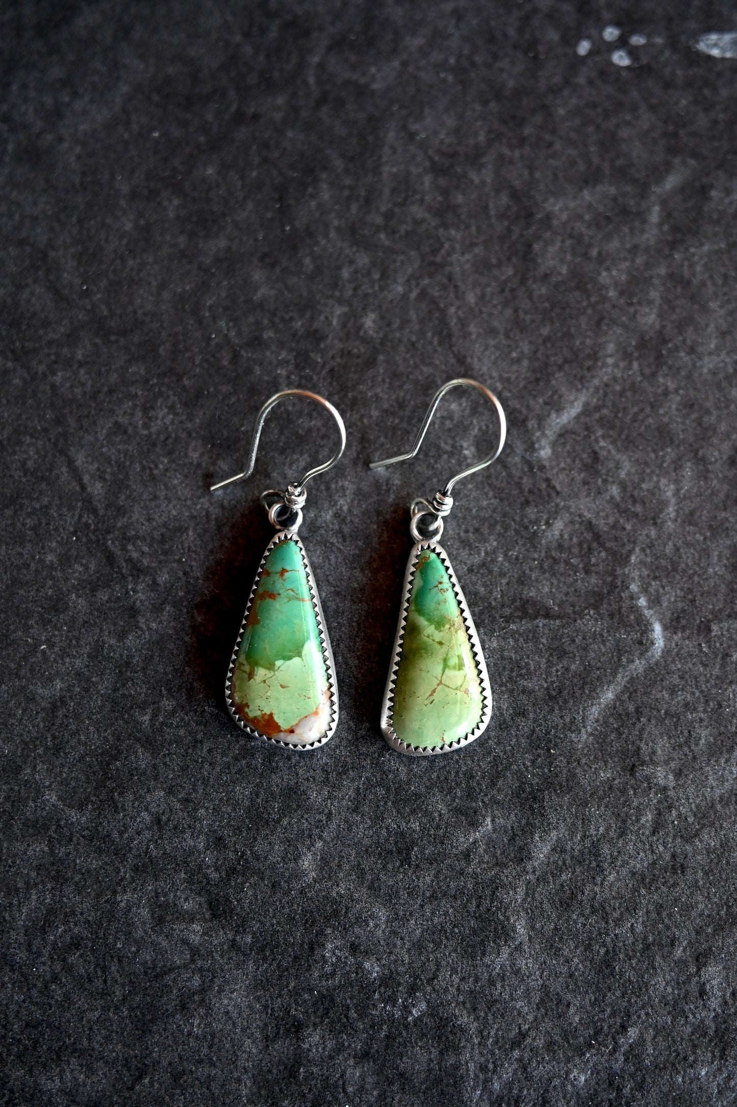 Broken Arrow Turquoise Earrings - No.2