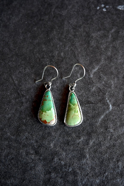 Broken Arrow Turquoise Earrings - No.2