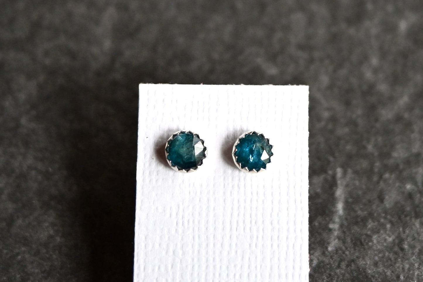 Blue Kyanite Stud Earrings