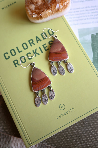Landscape Jasper Fringe Earrings