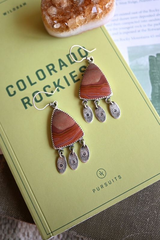 Landscape Jasper Fringe Earrings