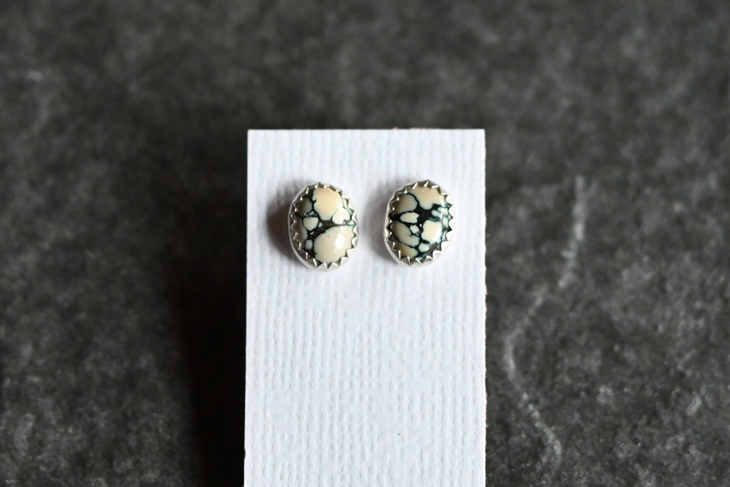 New Lander Variscite Stud Earrings